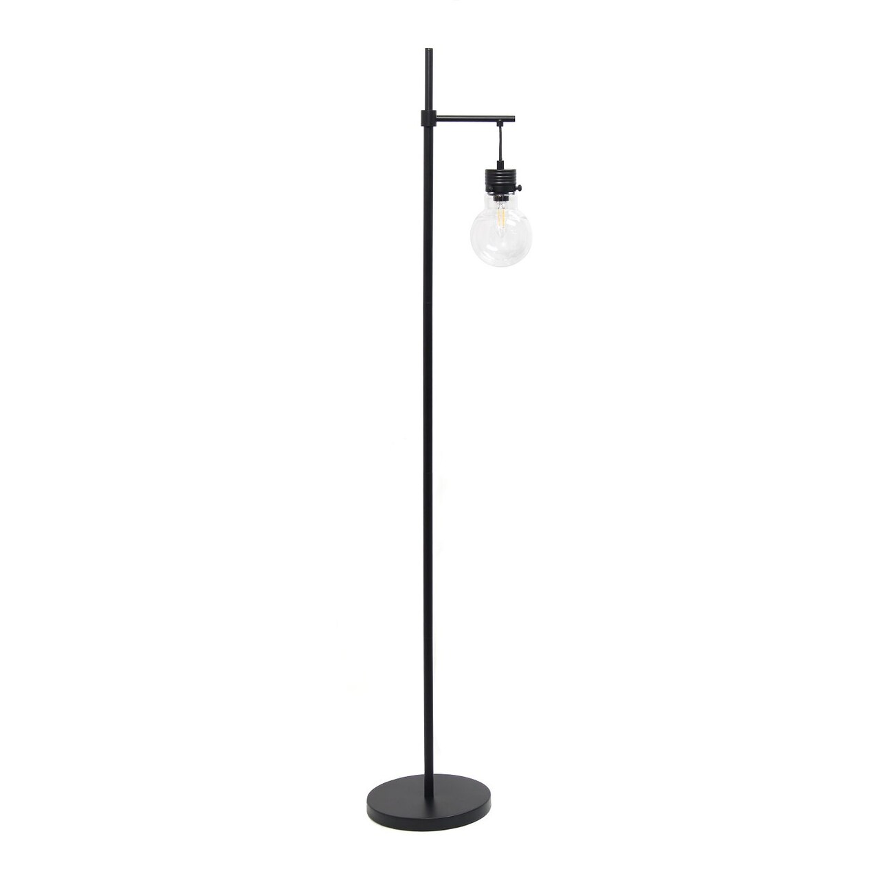 Mod Lighting and Decor Beacon Floor Lamp with Glass Shade - 60" - Black and Clear
